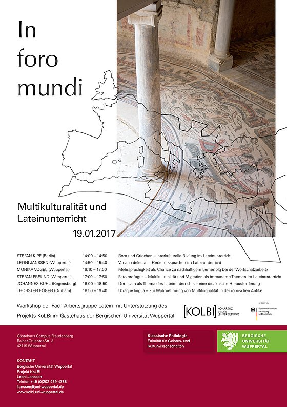 Plakat zur Veranstaltung In foro Mundi