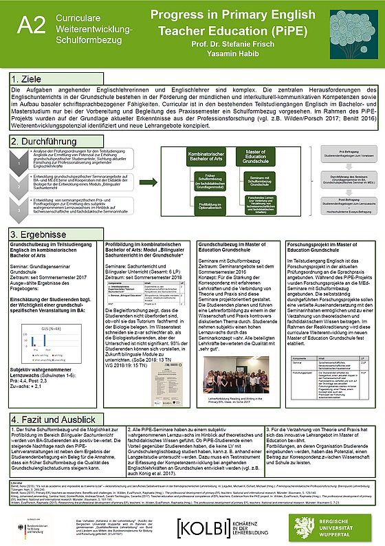 Poster Projekt PiPE (Anglistik)