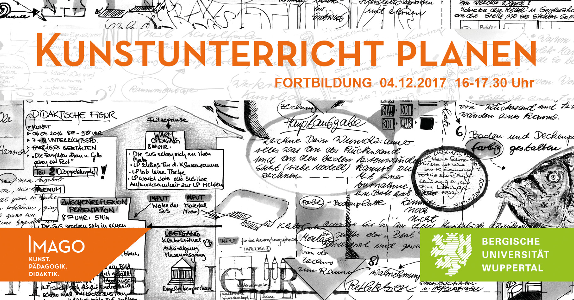 Flyer zur Veranstaltung Kunstunterricht planen